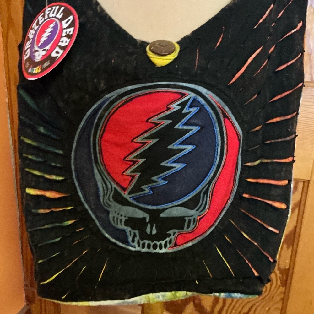 ONLY ONE Grateful Dead NWT Razor Cut Hobo Bag - Picture 3 of 9